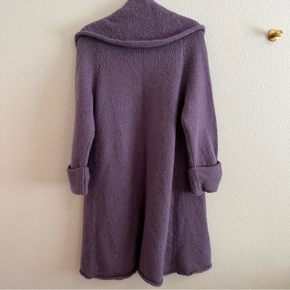 Soft Surroundings Purple Telluride Wool And Mohair Cardigan M - Picture 7 of 8